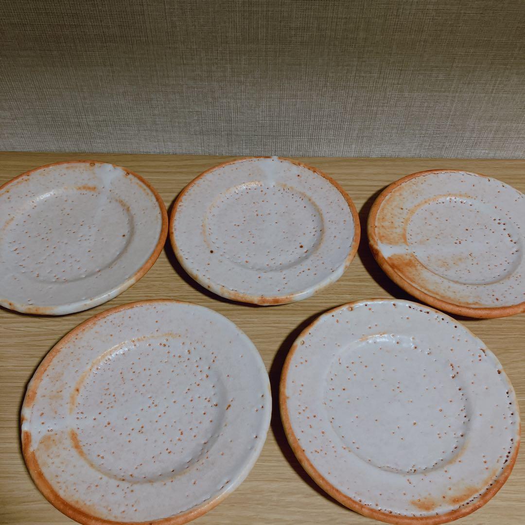 志野焼 銘々皿 加藤豊久 土代久 真作 美濃