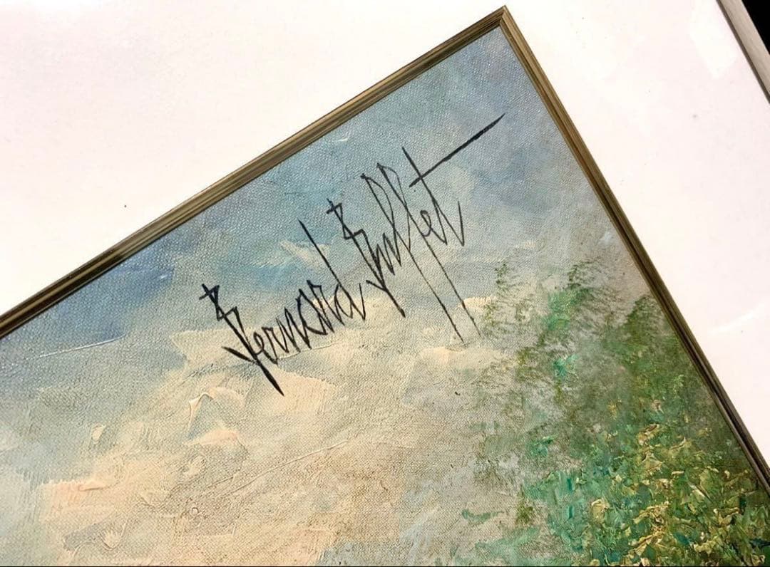 ベルナール・ビュッフェ　油彩画