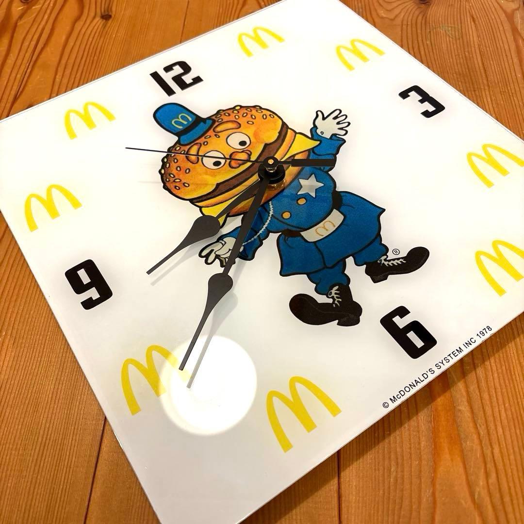 1978年 マクドナルド ビッグマックポリス ウォールクロック 時計 看板
