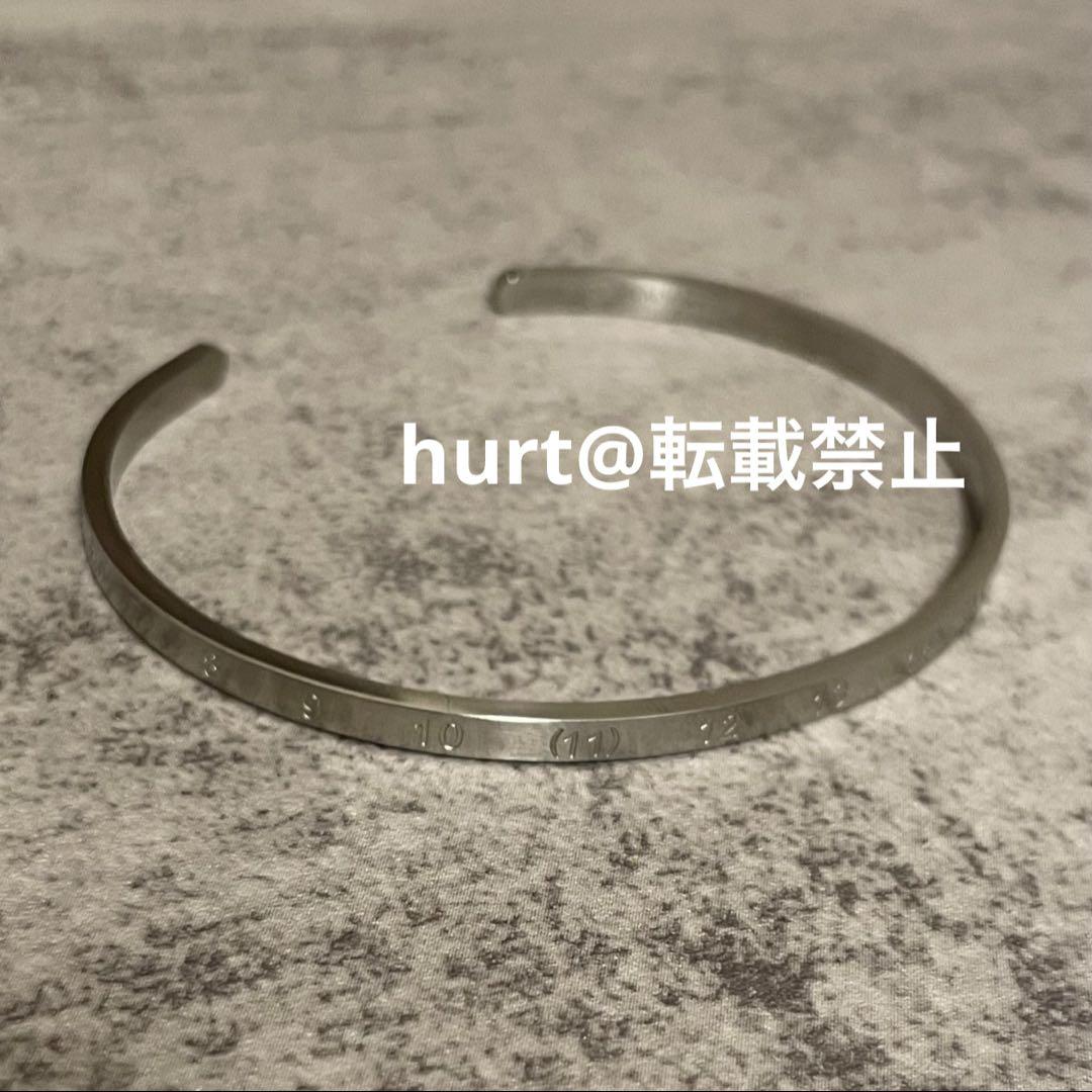 【新品外箱あり】メゾンマルジェラ スリム ナンバリング カフ ブレスレット