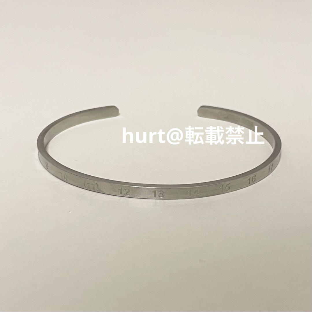 【新品外箱あり】メゾンマルジェラ スリム ナンバリング カフ ブレスレット