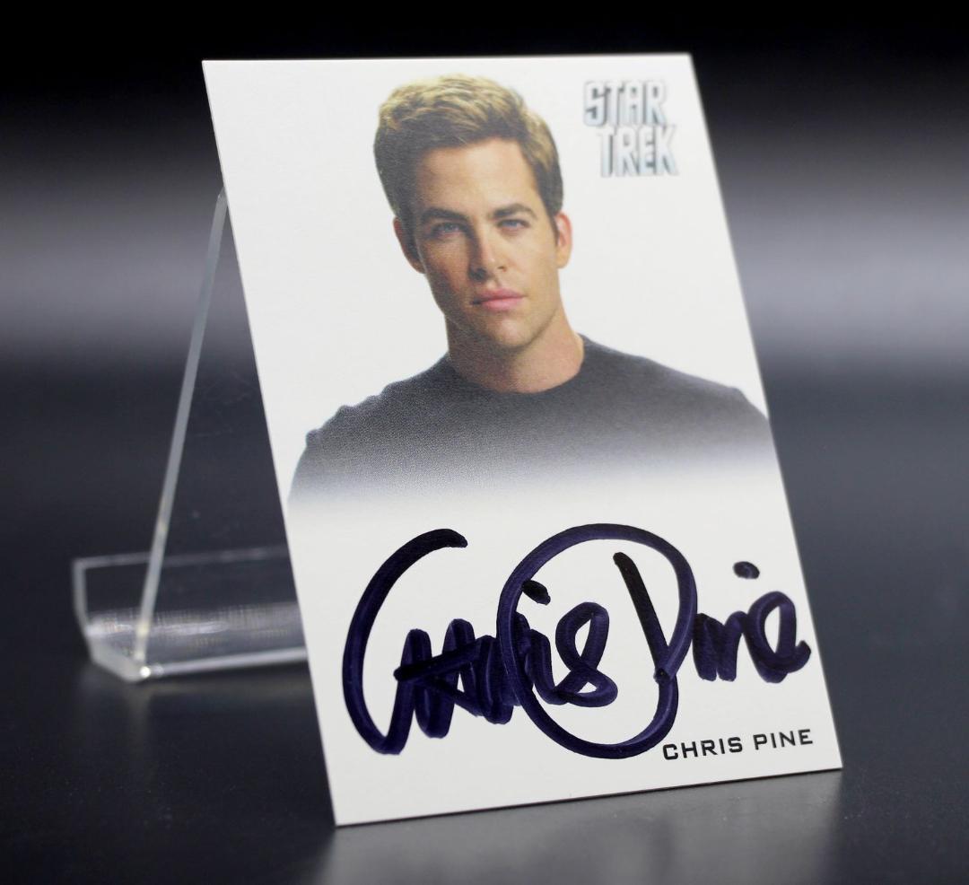 スタートレック　star trek　クリス　パイン　サイン カード