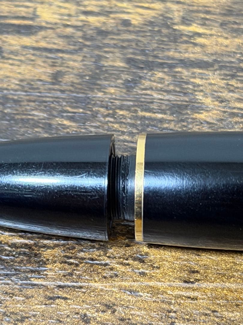 筆記確認&洗浄済 1970年代 モンブラン 149 万年筆 中白 インク窓 中字