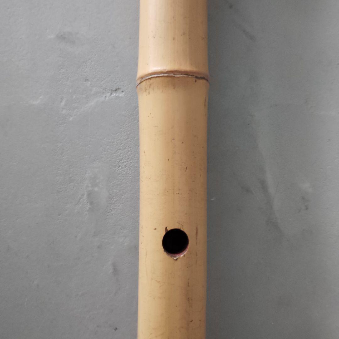 無銘　尺八　竹製中継無　一尺六寸官　48.5cm