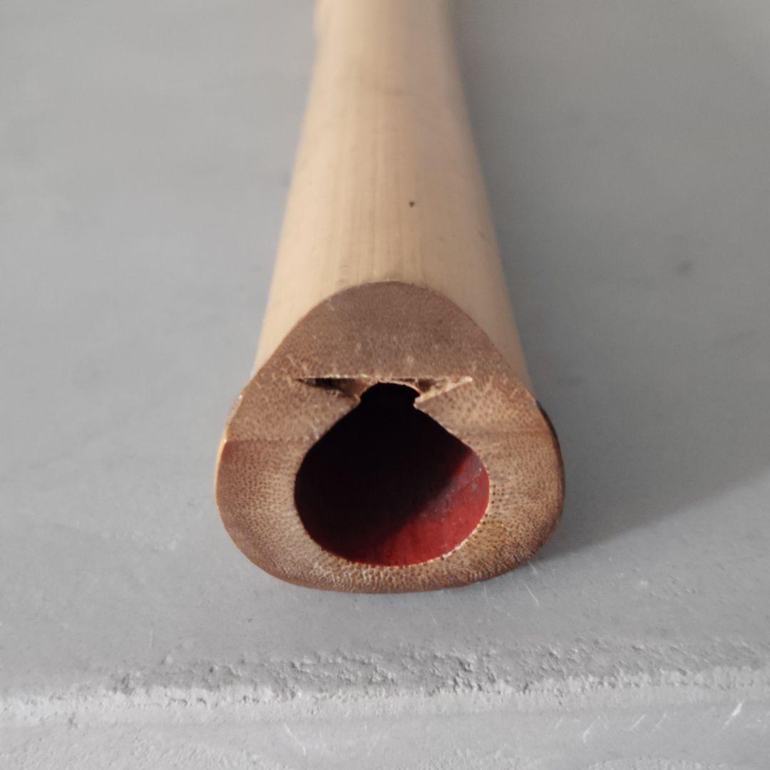 無銘　尺八　竹製中継無　一尺六寸官　48.5cm