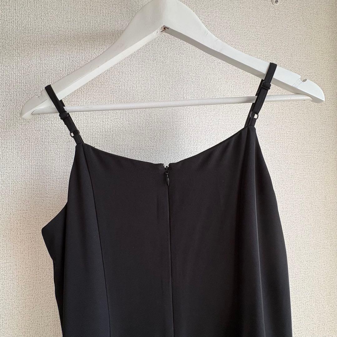 Transparent hem setup dress 黒 S