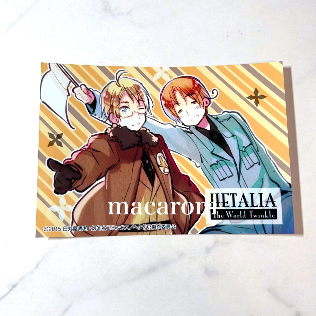 ヘタリア☆アメリカ＆イタリア／AJ限定ブロマイド 日丸屋秀和 原作柄