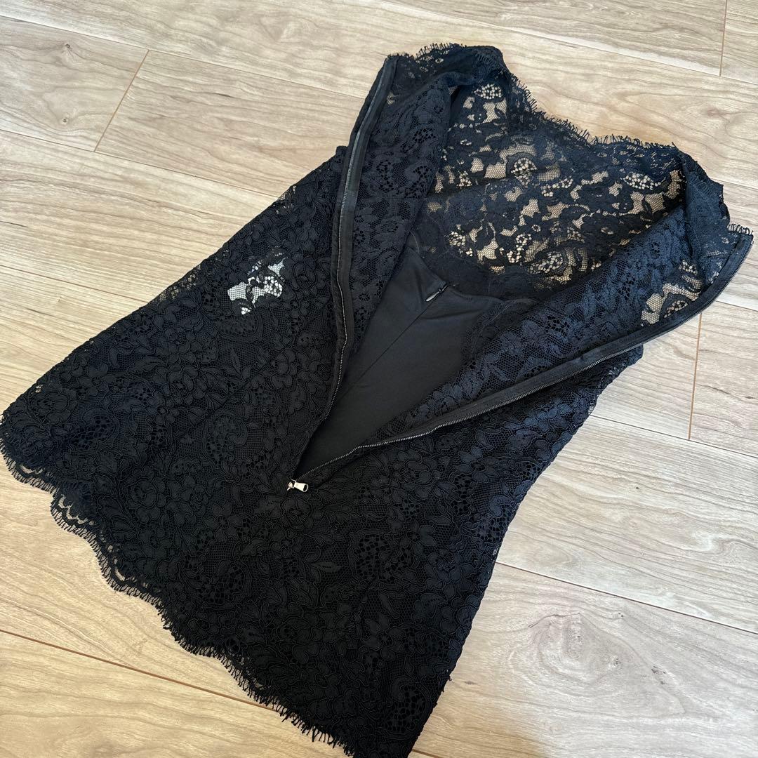 DOLCE & GABBANA ドルガバ レース ノースリーブ サイズM