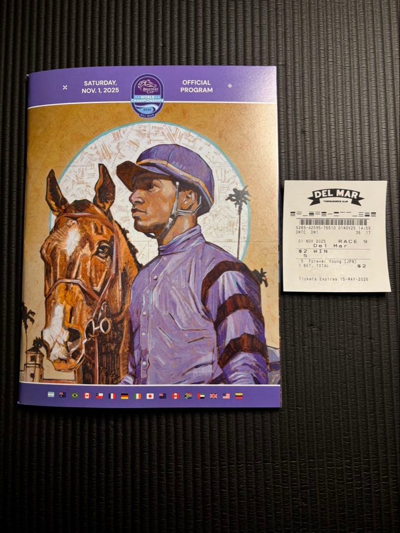 フォーエバーヤング ブリーダーズカップクラシック2025 現地単勝馬券