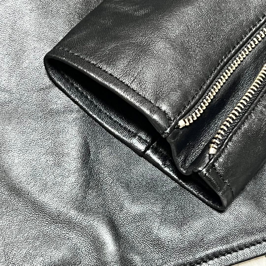 ジャーナルスタンダード レザージャケット ノーカラー シングル