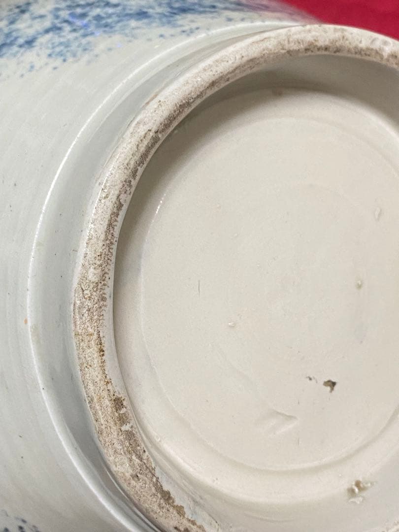 江戸時代 青白磁 ドラゴン模様 花瓶 骨董品