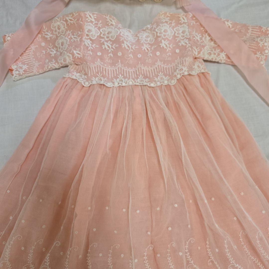 アンティークビスクドール ドレス フランスアンティーク レースドレス