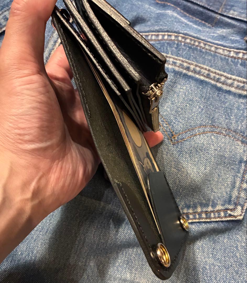 トラッカーウォレット　ミドルサイズ　⭐︎シルバ925クロスボールコンチョへ変更⭐︎