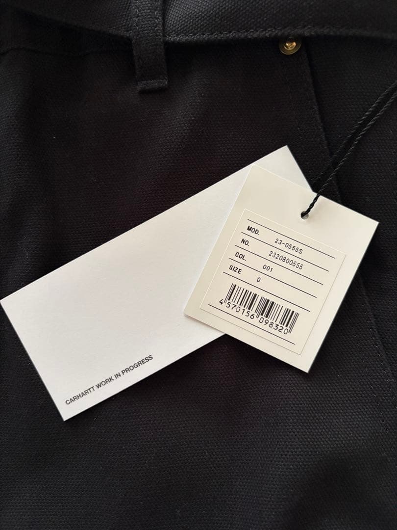 sacai × Carhartt WIP Canvas Pants 黒 0 新品