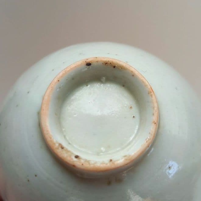 李朝 白磁 盃 猪口 古玩 骨董 アンティーク 古道具