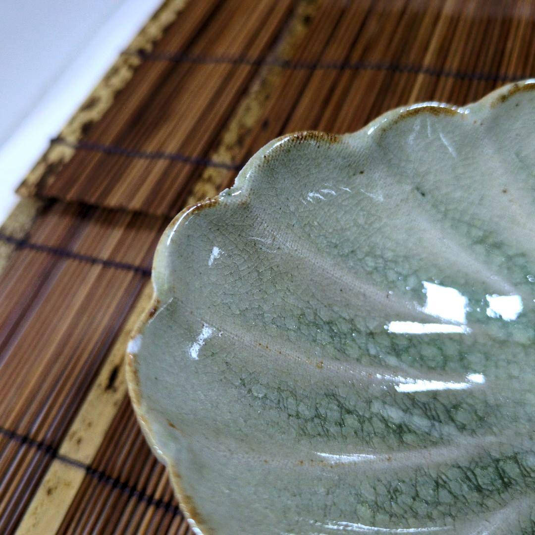 江戸期 尾張徳川家 御用窯 御深井焼 菊割向付皿 五