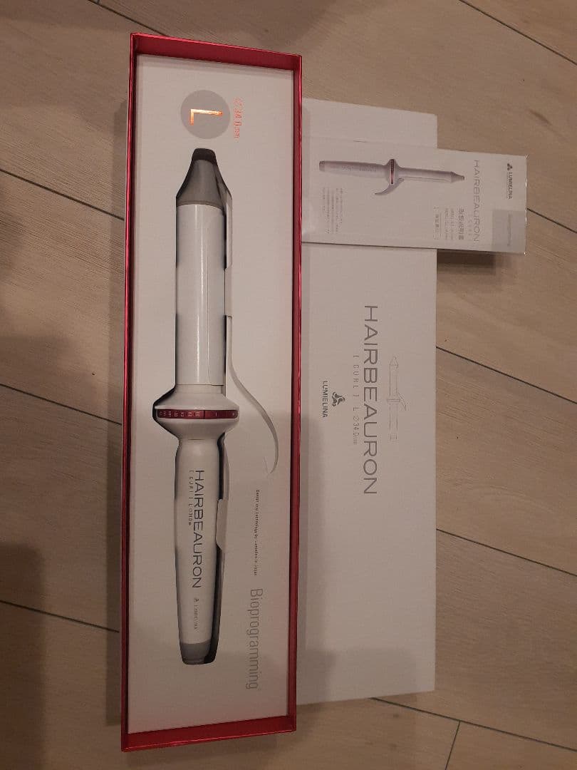 ジャンク品 ヘアビューロン カール ヘアアイロン ホワイト34mm - メルカリ