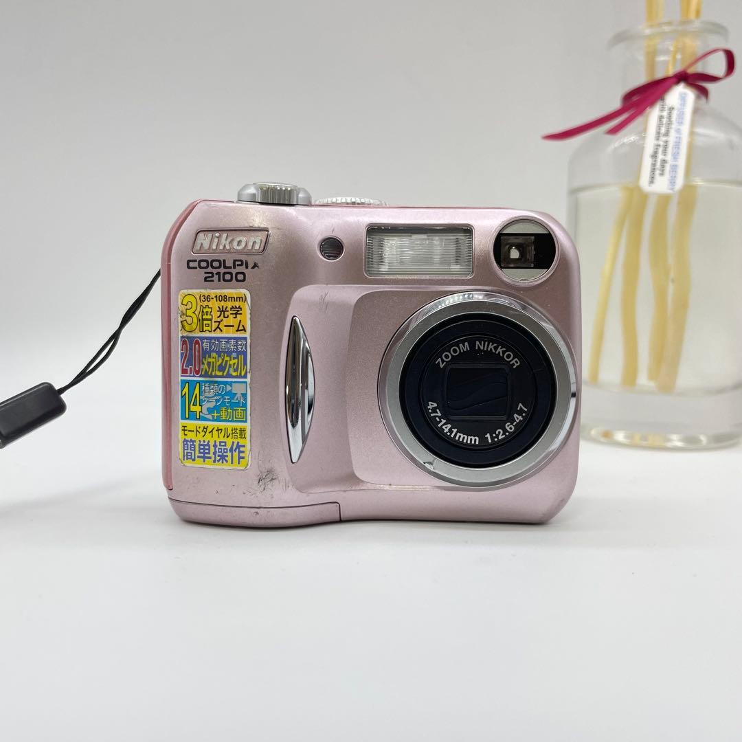 スマホ転送OK✨Nikon coolpix 2100✨動作確認済 可愛い ピンク スマホ
