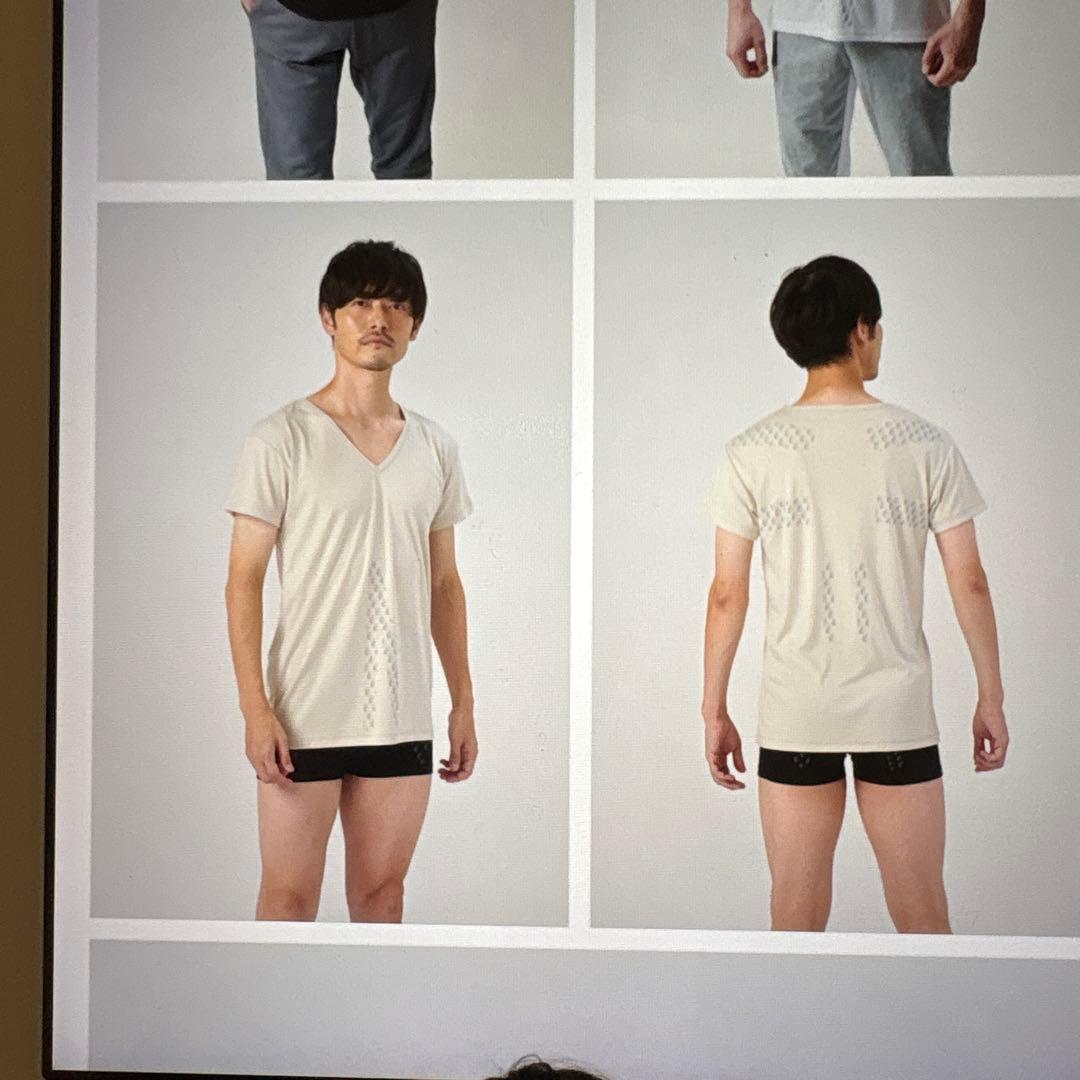 リライブホワイト Vネック Tシャツ2枚セット