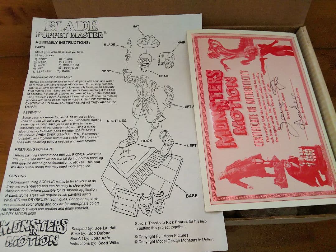 ●パペットマスター ブレイド スタチュー フルムーン ガレージキット フィギュア