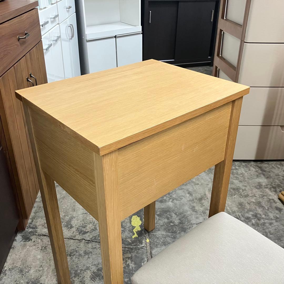MUJI 無印良品 ドレッサー スツール付き オーク材