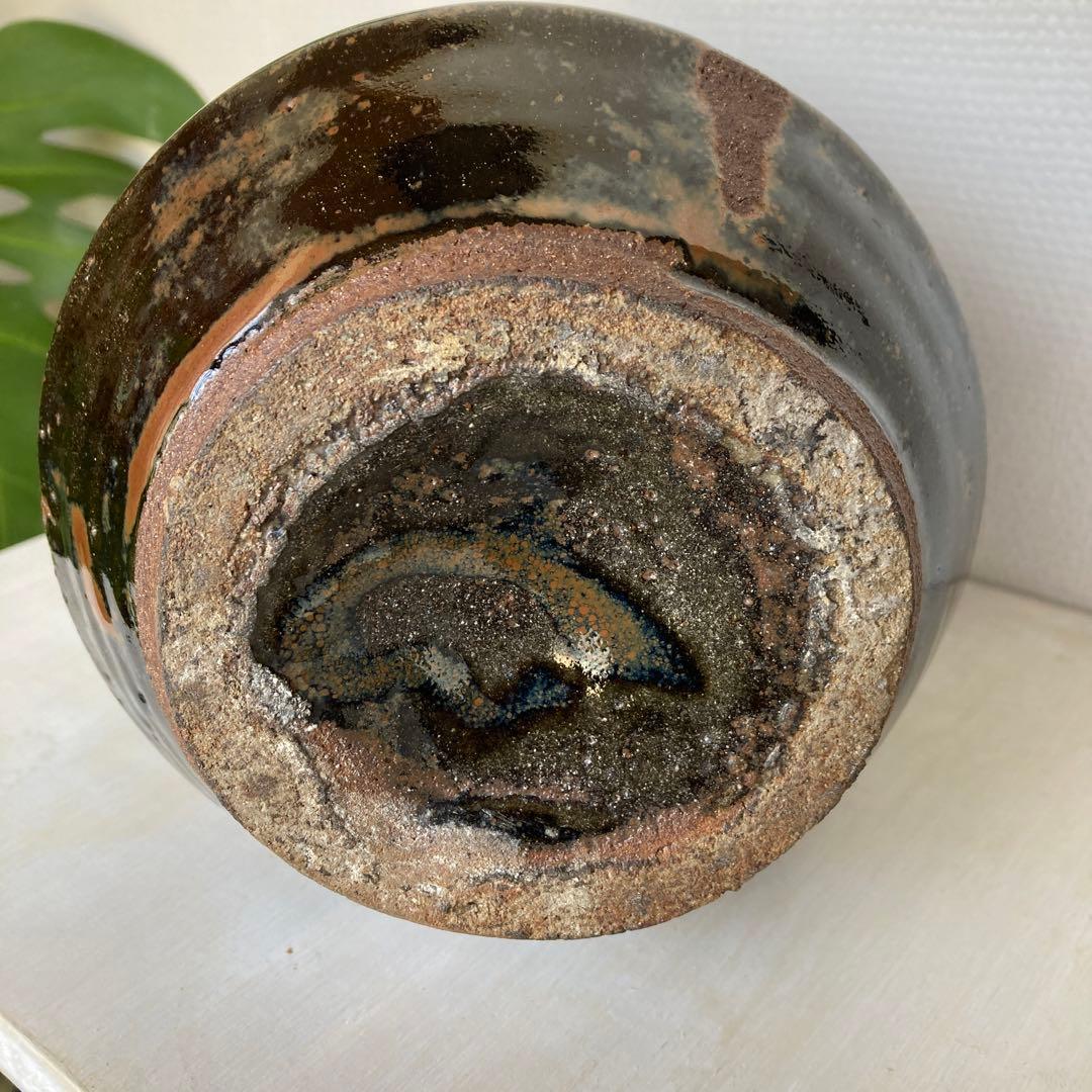 人間国宝　濱田庄司　花瓶　民藝　傑作　浜田庄司　黍文