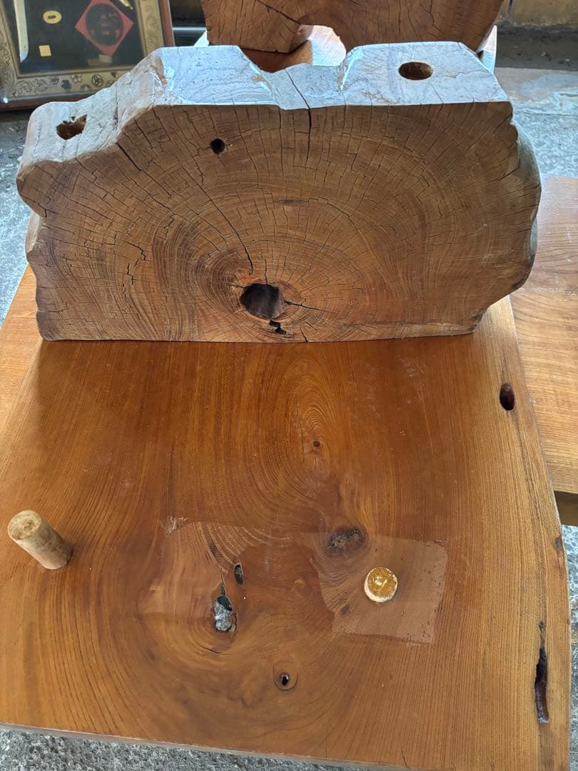 ⭐︎大特価！値下げ⭐︎無垢材のブラウンテーブル