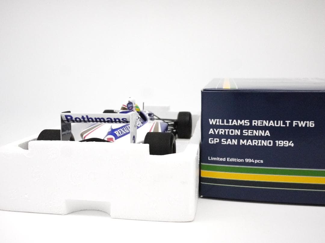 D1/18 ウィリアムズ FW16ラストレースロスマンズ A.セナ PMA