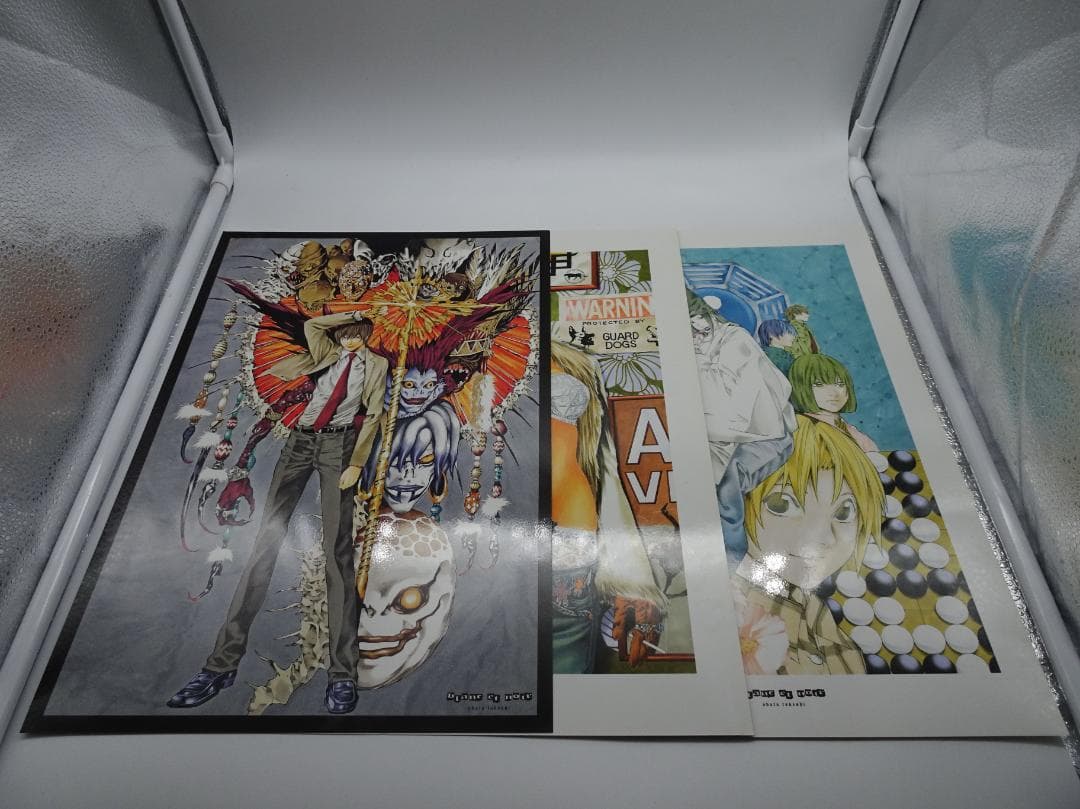 初版 小畑健 Blanc et Noir 画集 特典3枚＋ポストカード