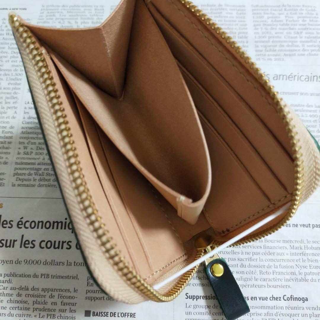 【アポロ】Ｌ字ファスナーウォレット　ハンドメイド