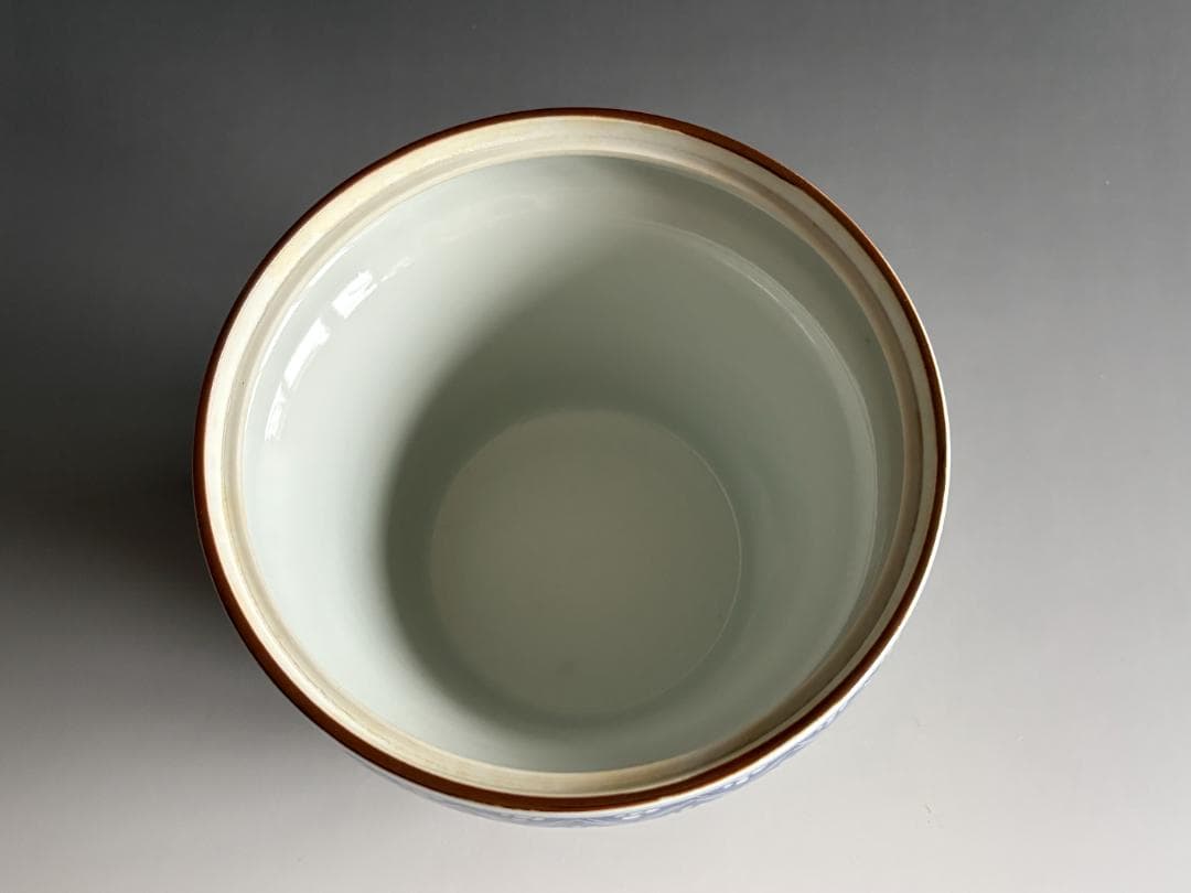 色絵丸紋 末広水指 平安秀峰 茶道具