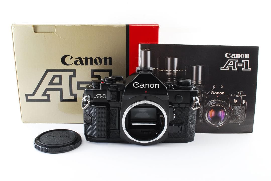 超美品 CANON A-1 フィルム 説明書付 箱付 モルト新品交換