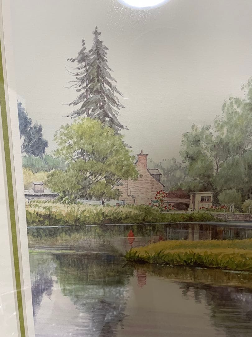 奥津国道ジグレー版画額装28／350