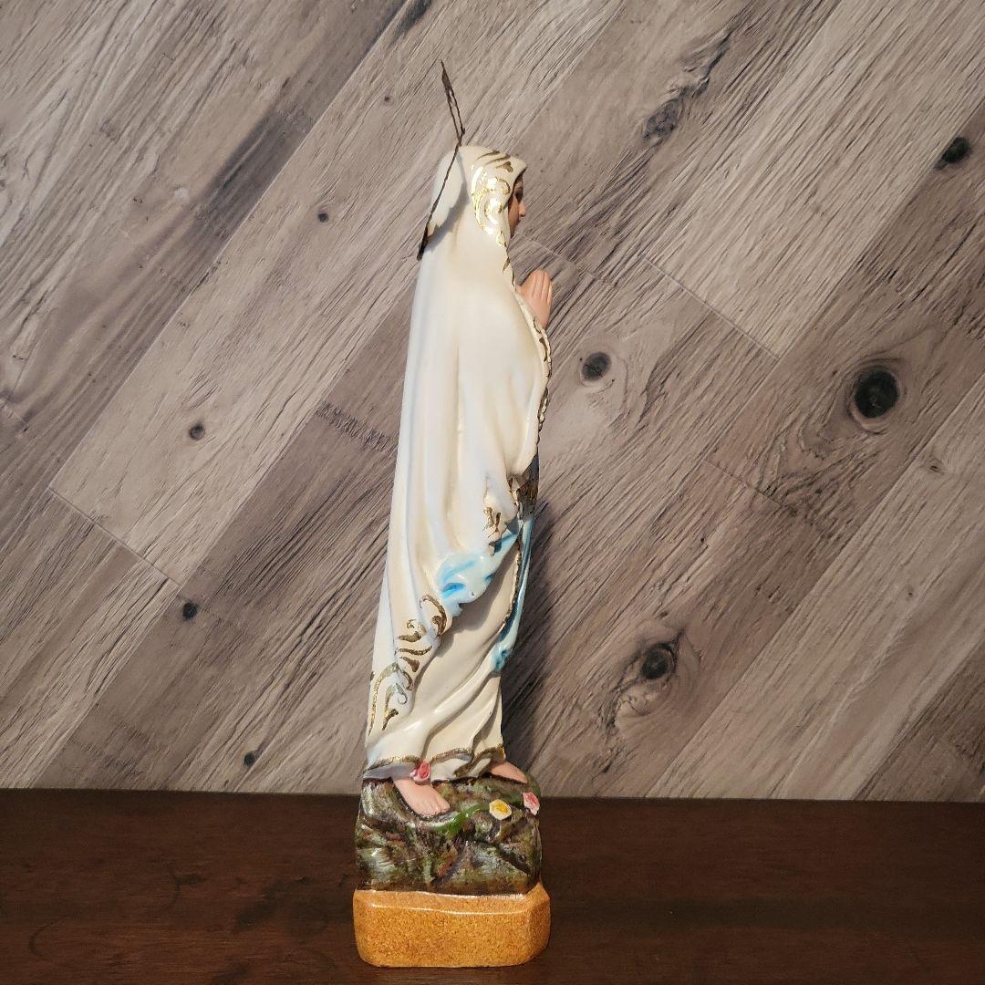 聖母像 樹脂・木製品 約35cm