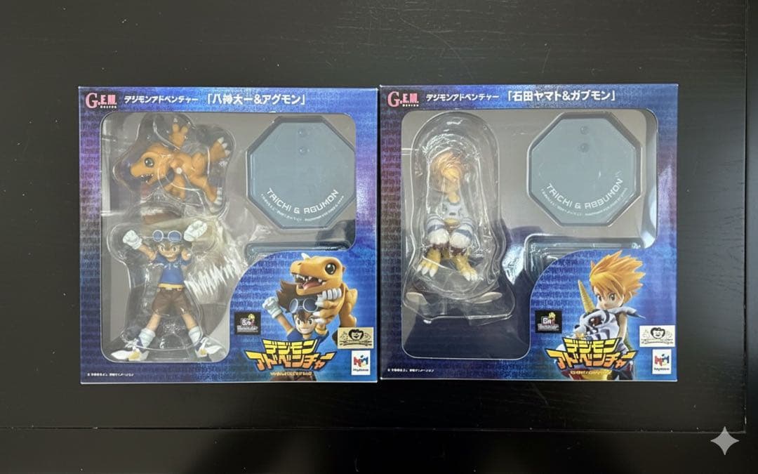 メガハウスG.E.Mシリーズ 八神太一＆アグモン+石田ヤマト＆ガブモン