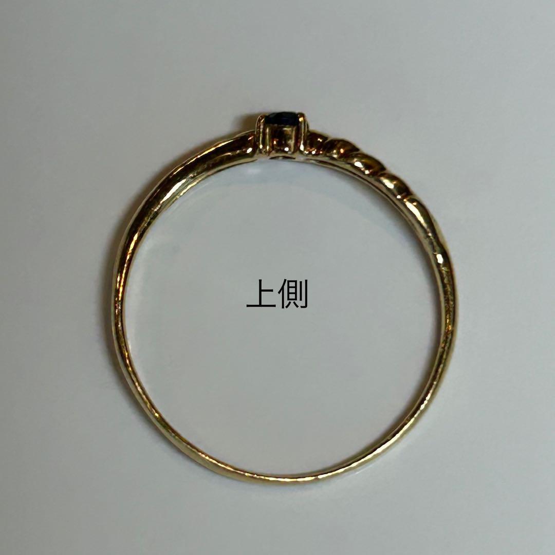 K18 サファイア　リング　指輪　18金