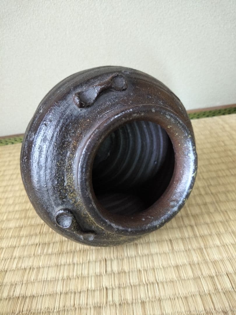 古備前三耳壷室町時代