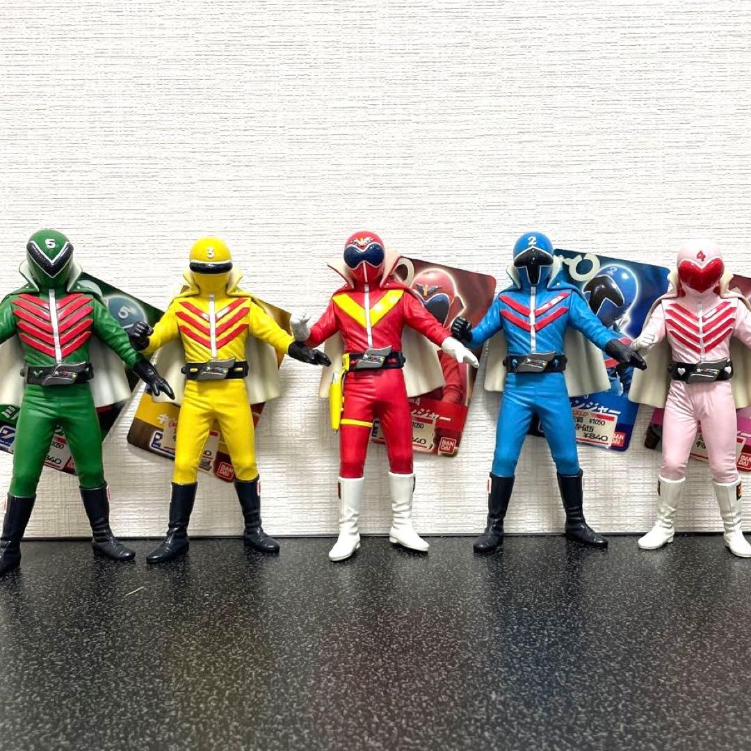 バンダイソフビ魂タグ付秘密戦隊ゴレンジャー5体セット