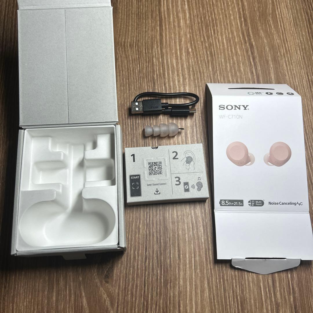SONY ワイヤレスイヤホン WF-C710N ピンク - メルカリ