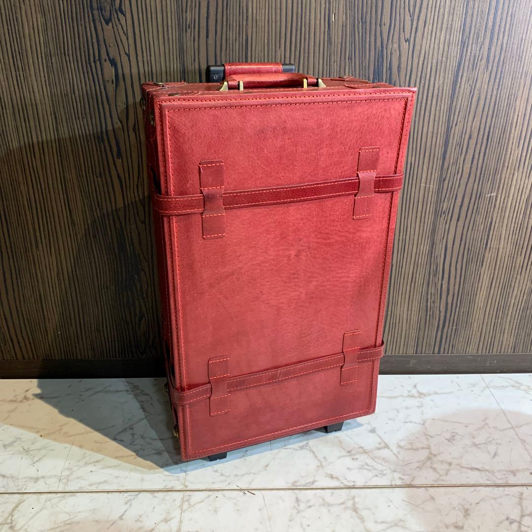 ユーラシアトランク 赤 キャリーケース シフレ 豚革 旅行 レトロ