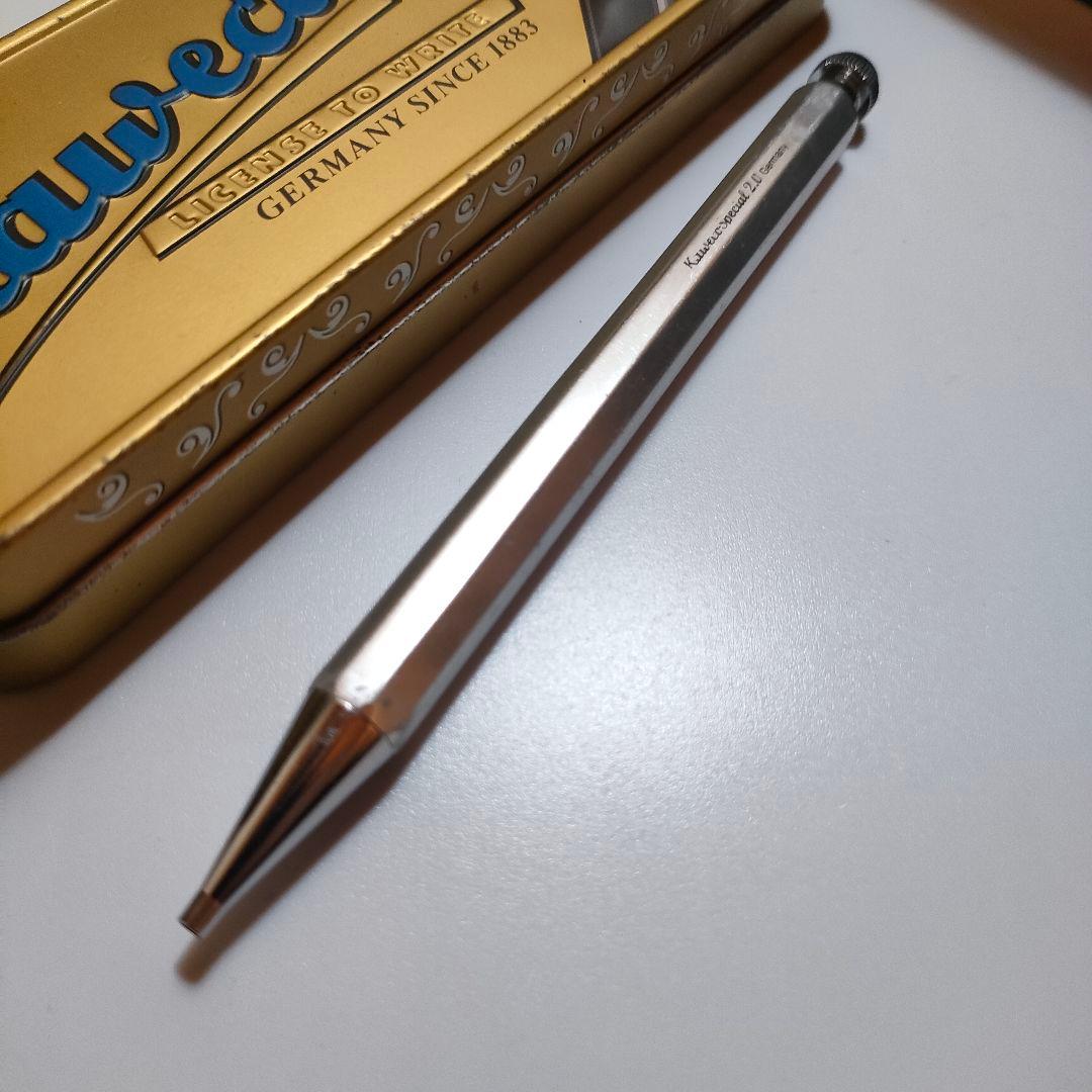 幻】Kaweco シャイニーシルバー 2.0㍉ カヴェコスペシャル クリップ付