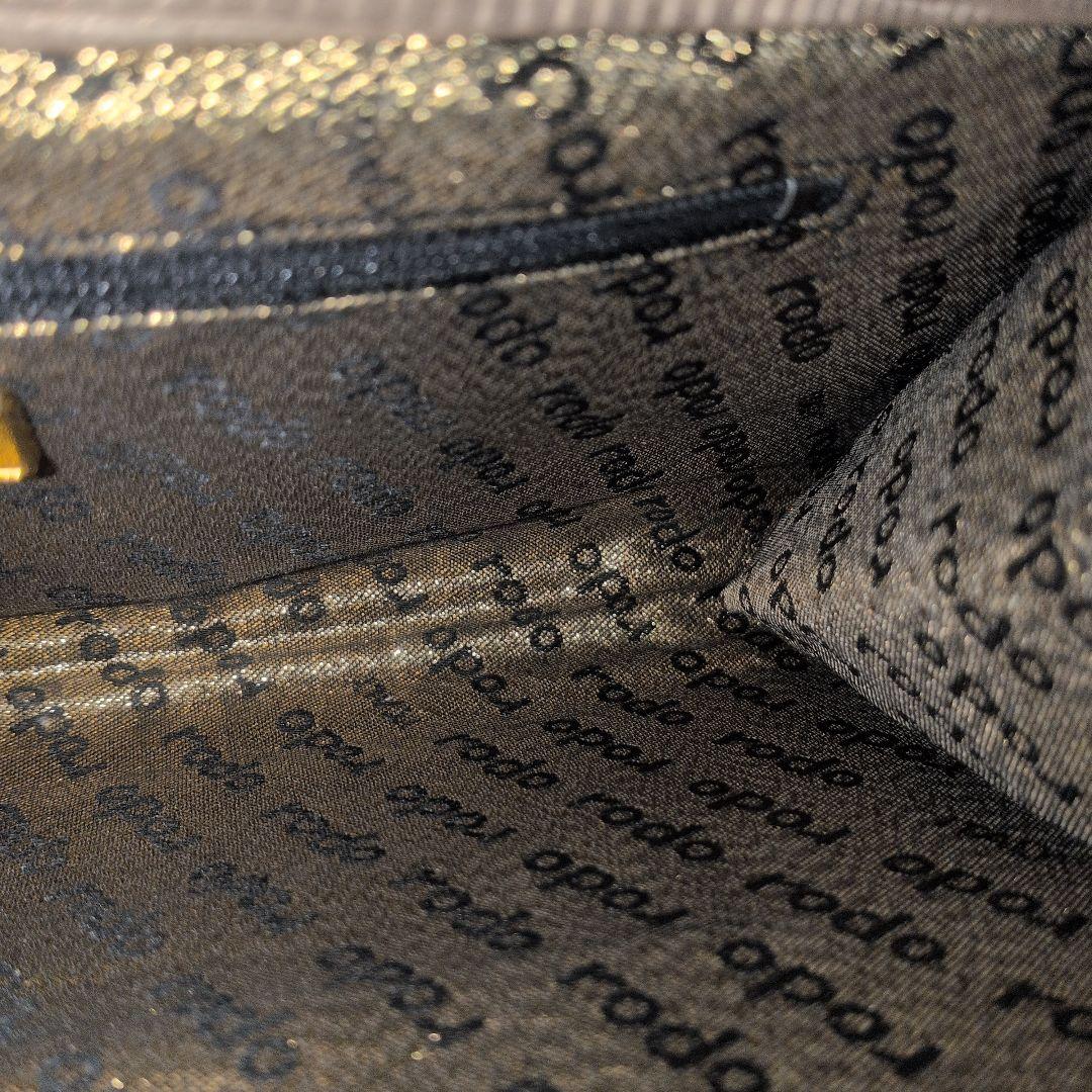 【美品】RODO ロド italy クロコ型押　ワンショルダーバッグ