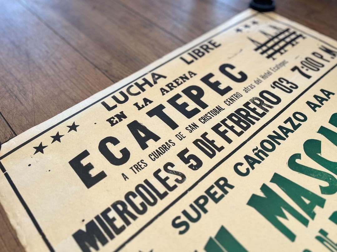 希少☆2003年／ルチャリブレ／メキシカンプロレス／ヴィンテージ／興行