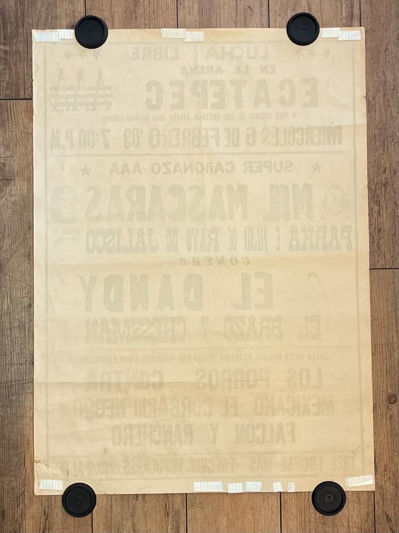 希少☆2003年／ルチャリブレ／メキシカンプロレス／ヴィンテージ／興行