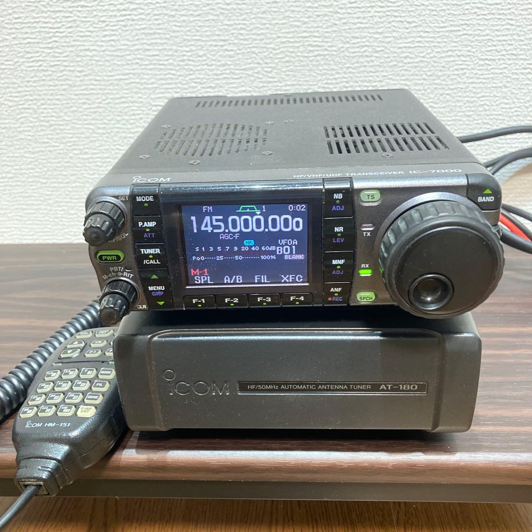ICOM IC-7000M(トランシーバー)+AT-180(アンテナチューナー) - メルカリ