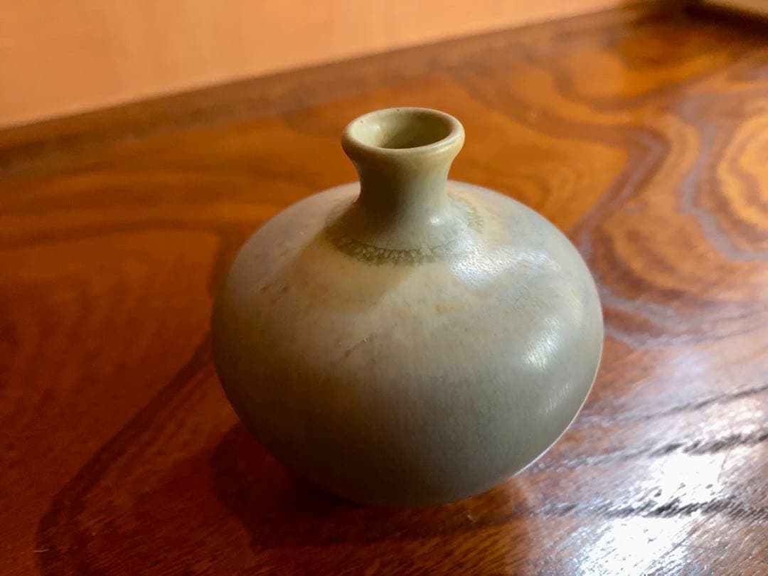 極上優美Berndt Friberg釉薬美し《一輪花挿》（検ベルントフリーベリ