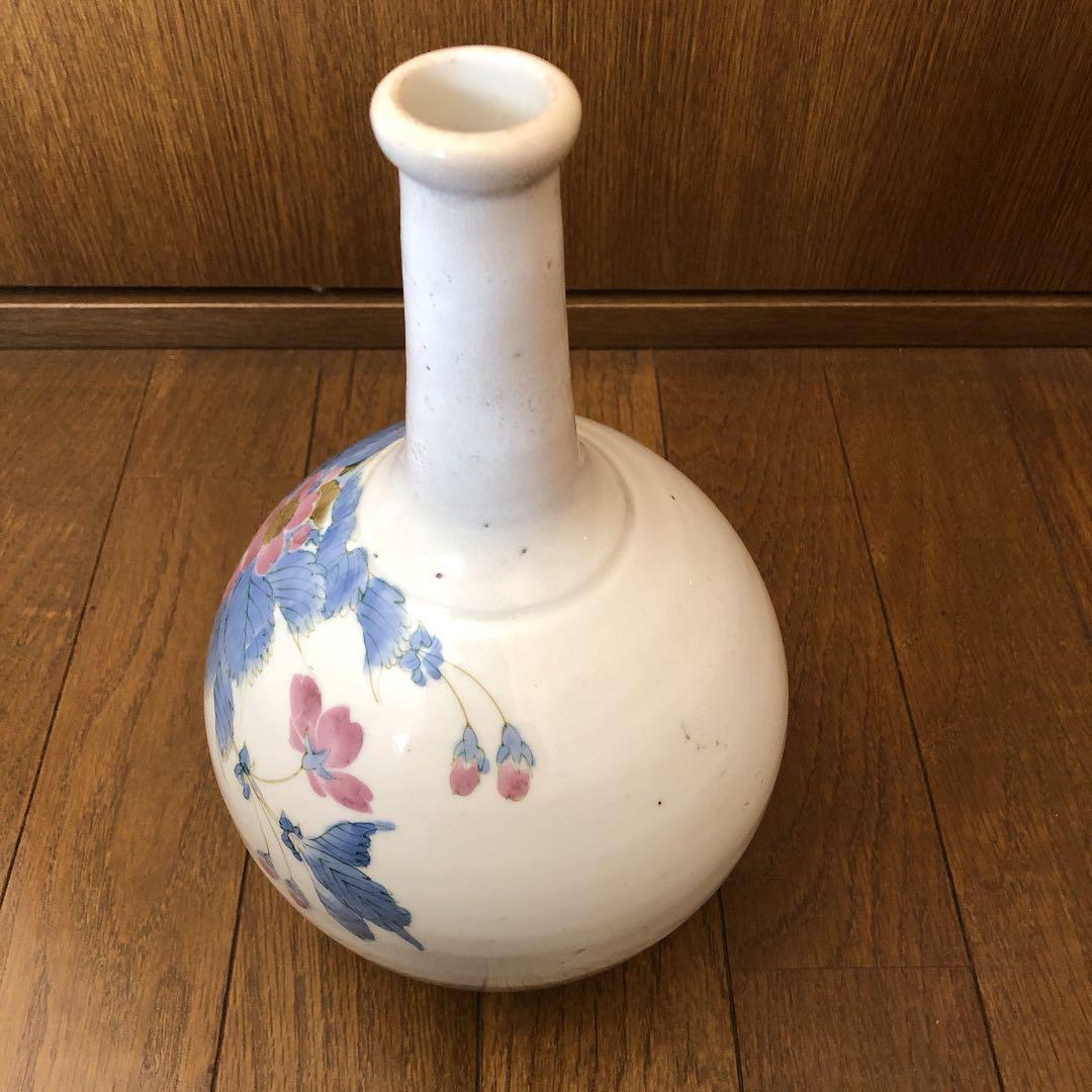 花図徳利（木箱付）・骨董・アンティーク・古伊万里