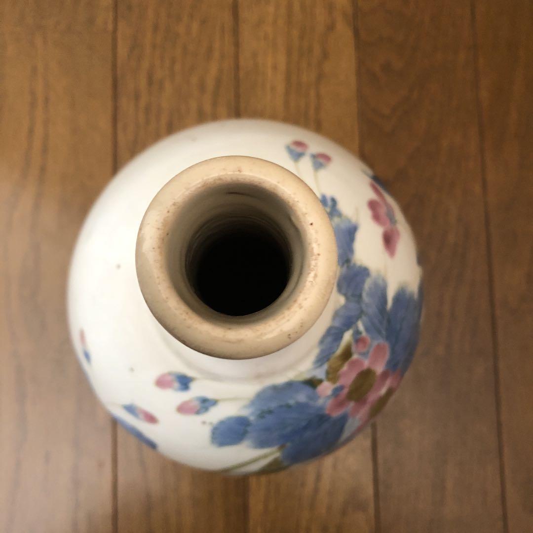 花図徳利（木箱付）・骨董・アンティーク・古伊万里