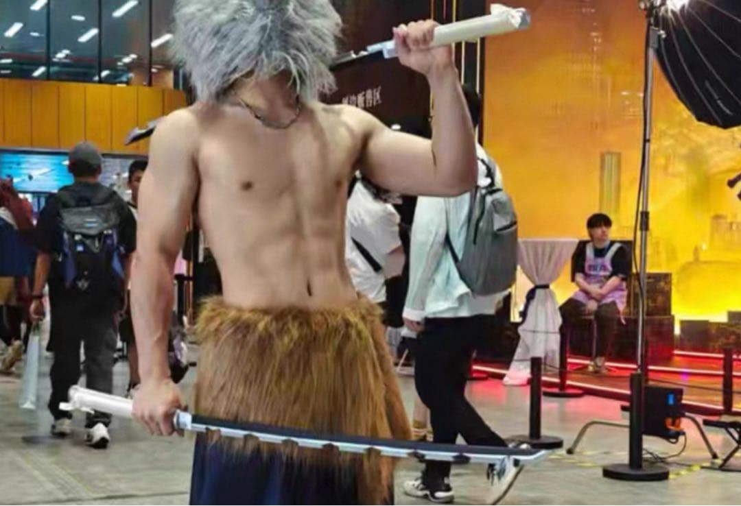 鬼滅の刃 嘴平伊之助 日輪刀2本セット　金属製 模造刀 コスプレ用 美術刀