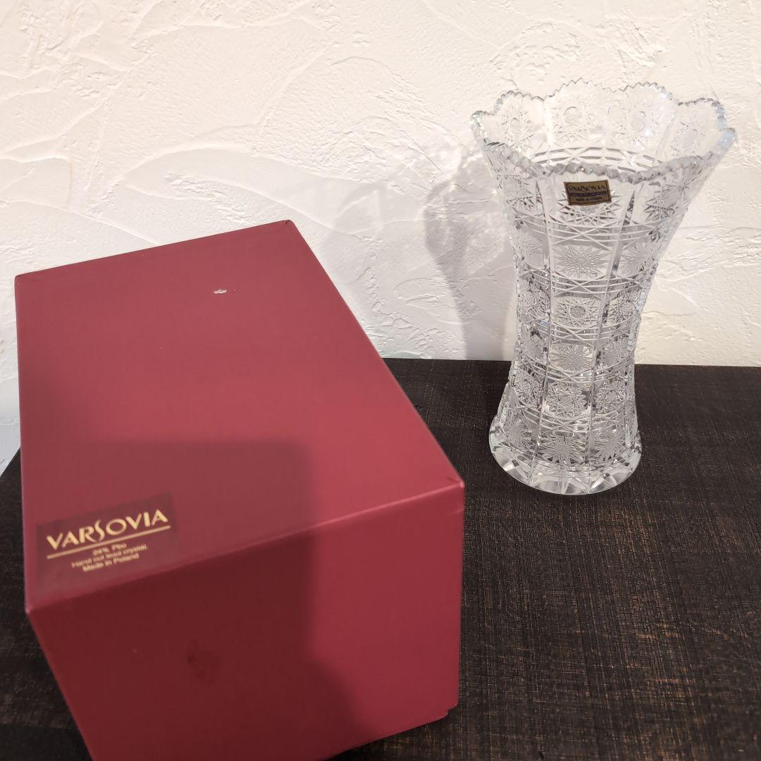 1743 VARSOVIA ポーランドからの上質なクリスタル花瓶グラス
